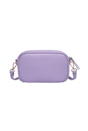 Product shot of the Bianca Crossbody Bag in colour Lilac (Purple), from the back
