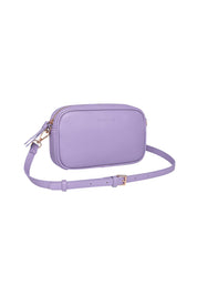 Product shot of the Bianca Crossbody Bag in colour Lilac (Purple), detail