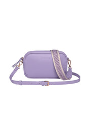 Product shot of the Bianca Crossbody Bag in colour Lilac (Purple), from the front