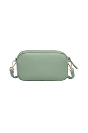 Product shot of the Bianca Crossbody Bag in colour Sage (Green), detail