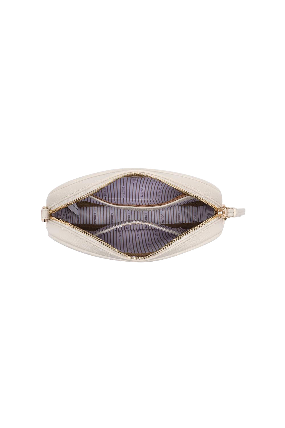 Product shot of the Bianca Crossbody Bag - Vanilla in colour Vanilla, showing detail