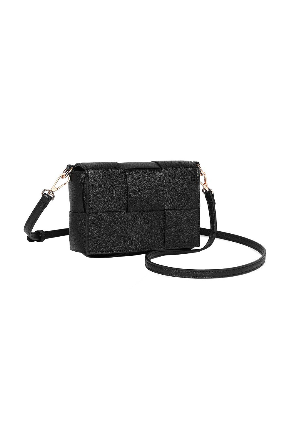 Product shot of the Josephine Day Night Crossbody Bag in colour Black (Black), detail