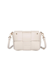 Product shot of the Josephine Day Night Crossbody Bag in colour Vanilla (White), from the back