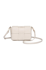 Product shot of the Josephine Day Night Crossbody Bag in colour Vanilla (White), from the front
