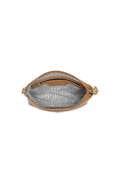 Product shot of the Baby Sophie Crossbody Bag in colour Camel, detail
