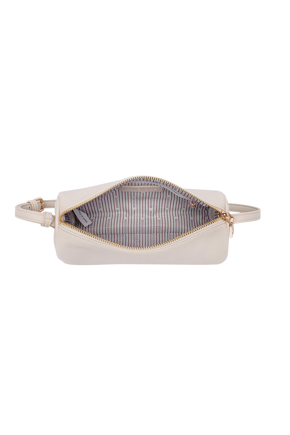 Product shot of the Serena Handbag in colour Vanilla (White), detail