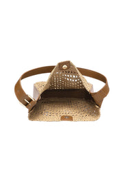Product shot of the Louisa Shoulder Bag - Naturaltan in colour Naturaltan, showing detail