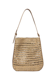 Product shot of the Louisa Shoulder Bag - Naturaltan in colour Naturaltan, from the front