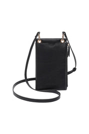 Product shot of the Suki Phone Bag in colour Black (Black), from the front