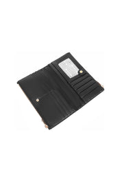 Product shot of the Sailor Wallet - Black in colour Black, from the back