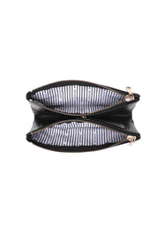 Product shot of the Sailor Wallet - Black in colour Black, showing detail