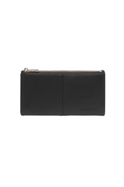 Product shot of the Sailor Wallet - Black in colour Black, from the front