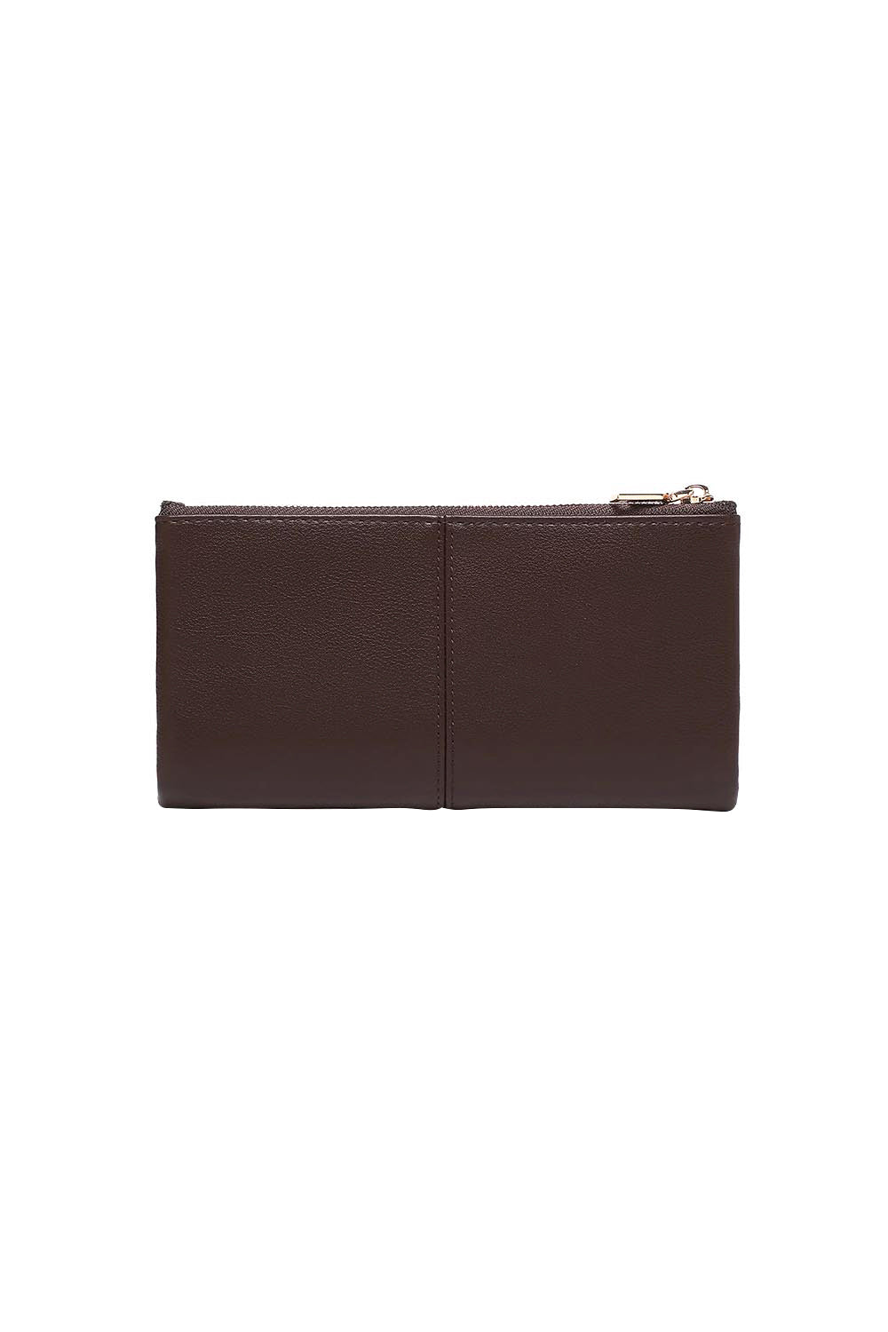 Product shot of the Sailor Wallet - Chocolate in colour Chocolate, from the back