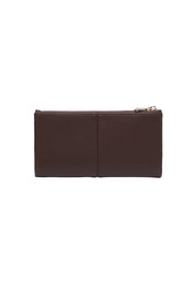 Product shot of the Sailor Wallet - Chocolate in colour Chocolate, from the back