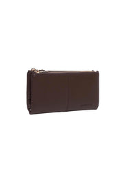 Product shot of the Sailor Wallet - Chocolate in colour Chocolate, showing detail