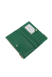 Product shot of the Sailor Wallet - Green in colour Green, from the back