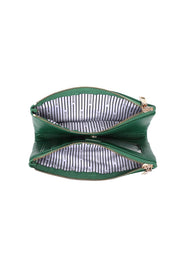 Product shot of the Sailor Wallet - Green in colour Green, showing detail