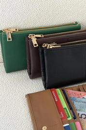 Product shot of the Sailor Wallet - Green in colour Green, from the front