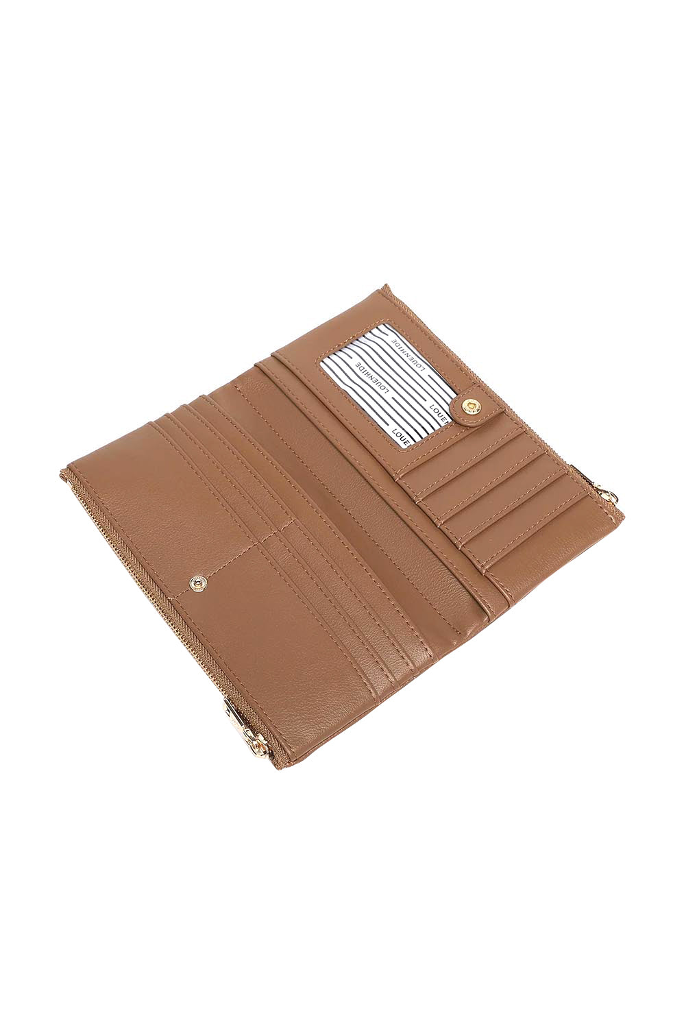 Product shot of the Sailor Wallet - Toffee in colour Toffee, from the back