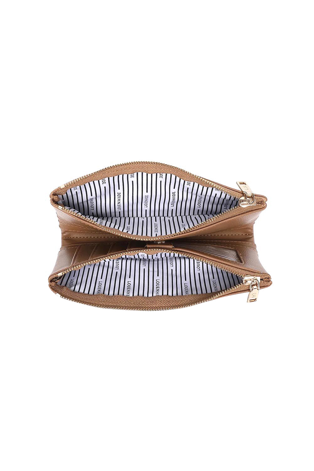 Product shot of the Sailor Wallet - Toffee in colour Toffee, showing detail