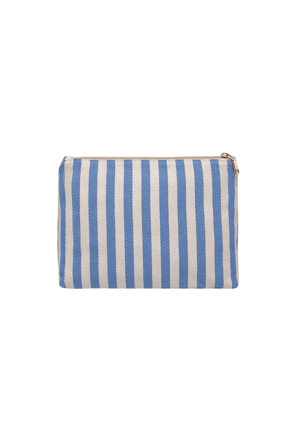 Product shot of the Nala Makeup Bag - Persianblue in colour Persianblue, from the back