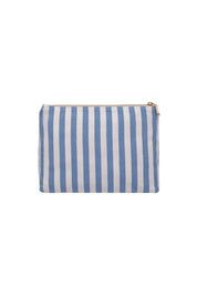 Product shot of the Nala Makeup Bag - Persianblue in colour Persianblue, from the back