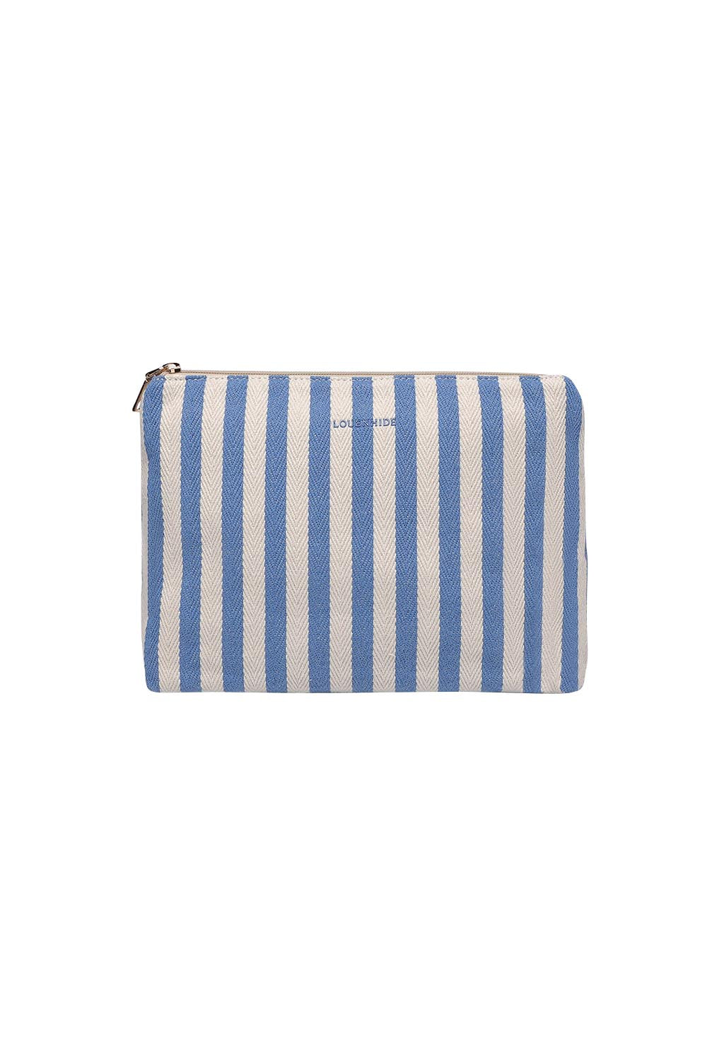 Product shot of the Nala Makeup Bag - Persianblue in colour Persianblue, from the front