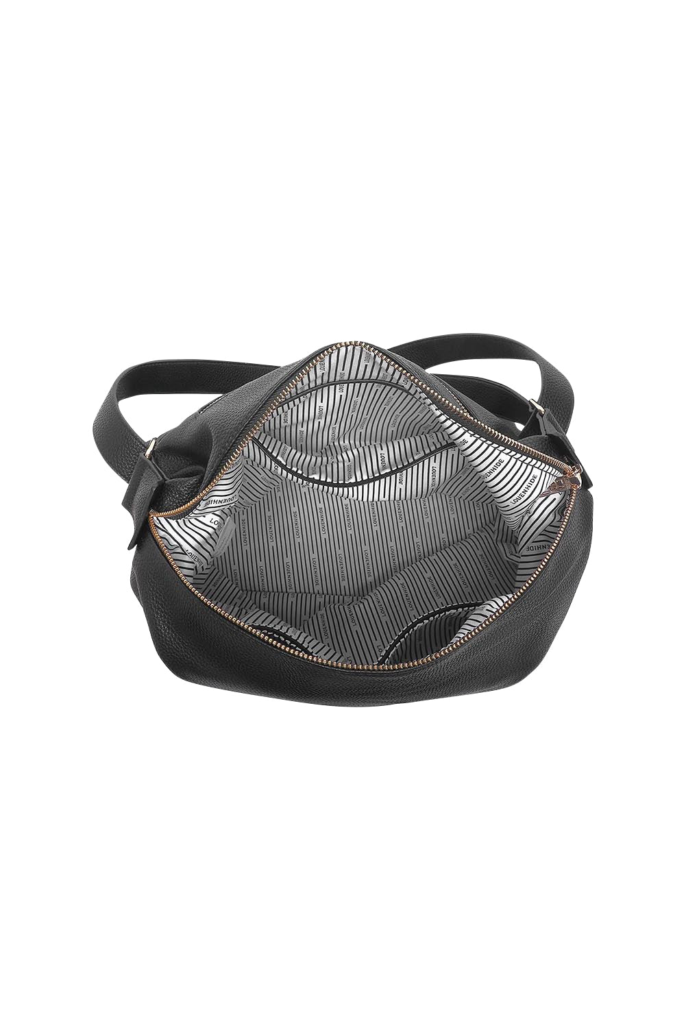 Product shot of the Miley Convertible Backpack - Black in colour Black, from the back