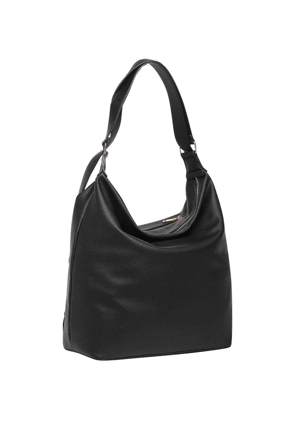 Product shot of the Miley Convertible Backpack - Black in colour Black, showing detail