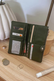 Stella Fold Over Wallet - Olive