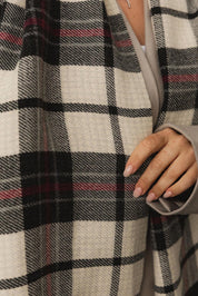 Essex Check Scarf – Charcoal