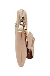 Product shot of the Mandy Clutch in colour Blush (Pink), detail