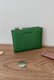 Product shot of the Lily Wallet - Applegreen in colour Applegreen, from the front