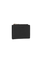 Product shot of the Lily Wallet - Black in colour Black, showing detail