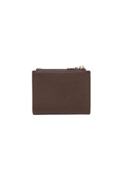Product shot of the Lily Wallet - Chocolate in colour Chocolate, from the back