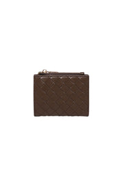 Product shot of the Lily Wallet - Chocolate in colour Chocolate, from the front