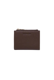 Product shot of the Lily Wallet - Chocolate in colour Chocolate, from the front