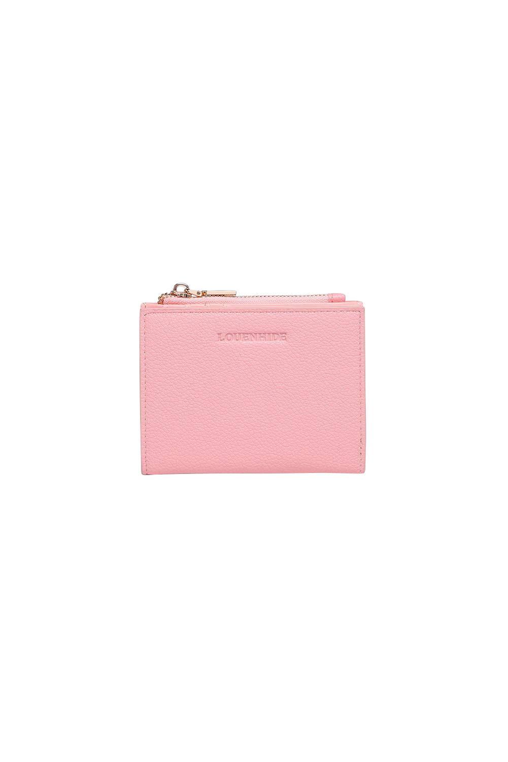 Product shot of the Lily Wallet - Pink in colour Pink, from the front