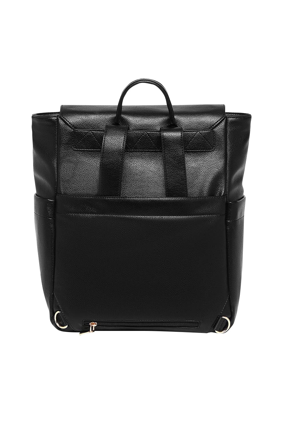 Product shot of the Drew Backpack in colour Black (Black), from the back