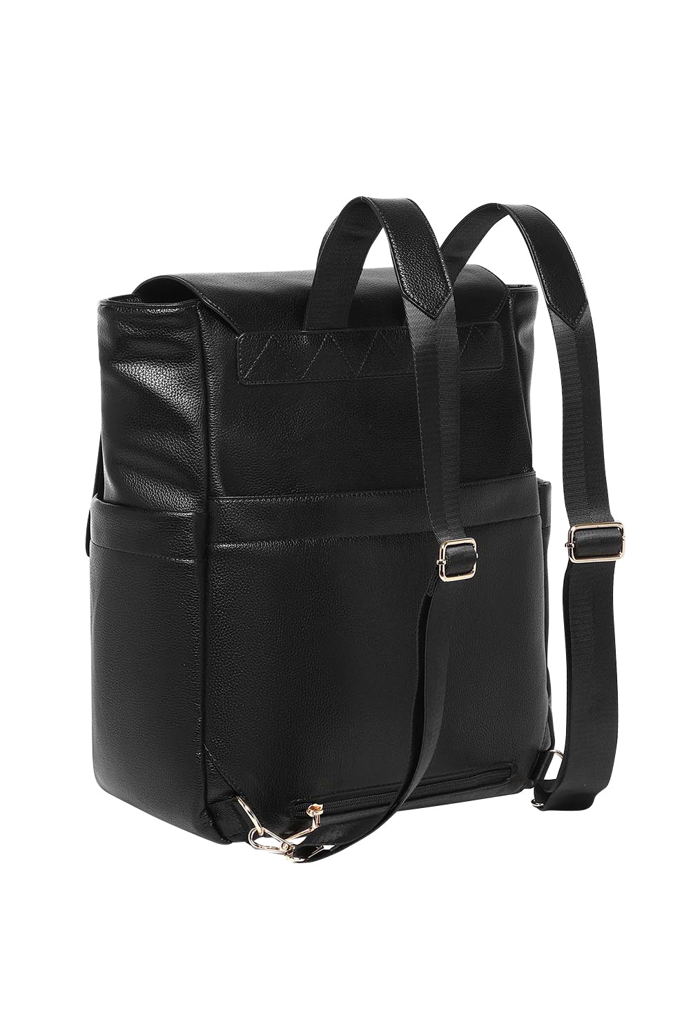 Product shot of the Drew Backpack in colour Black (Black), detail