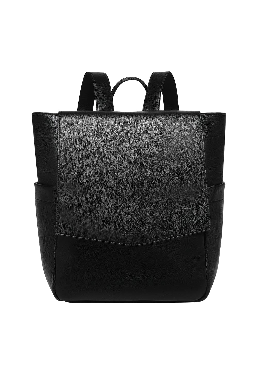 Product shot of the Drew Backpack in colour Black (Black), from the front