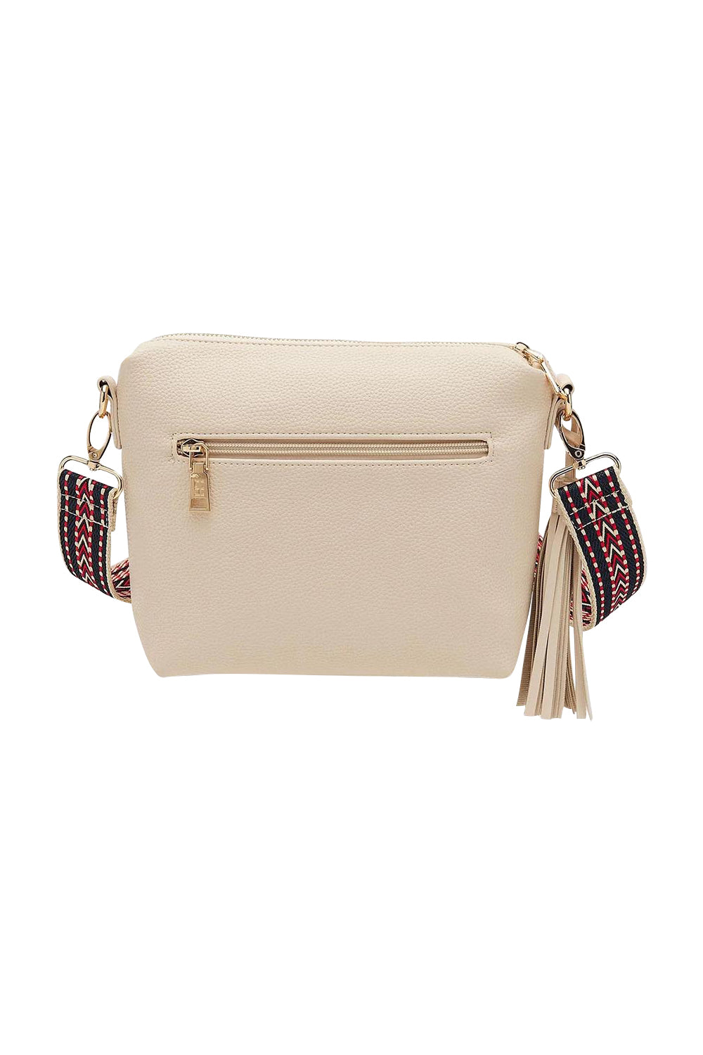 Product shot of the Kasey Crossbody Bag in colour Linen, from the back