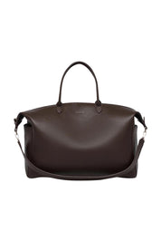 Product shot of the Ohio Overnight Bag in colour Chocolate, from the front