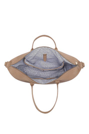Product shot of the Ohio Overnight Bag in colour Frappe, detail