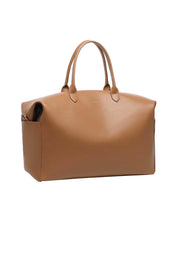 Product shot of the Ohio Overnight Bag - Nutmeg in colour Nutmeg, showing detail