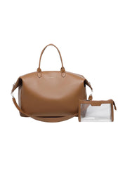 Product shot of the Ohio Overnight Bag - Nutmeg in colour Nutmeg, showing detail