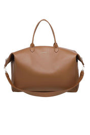 Product shot of the Ohio Overnight Bag - Nutmeg in colour Nutmeg, from the front
