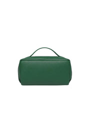 Product shot of the Ellis Makeup Bag - Green in colour Green, from the back