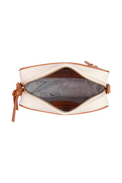 Product shot of the Xanthe Crossbody Bag in colour Toffee, detail