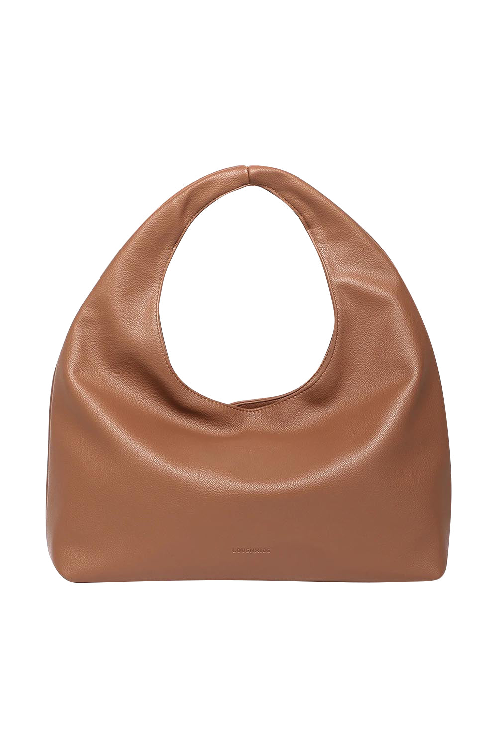 Product shot of the Monaco Shoulder Bag - Toffee in colour Toffee, from the front